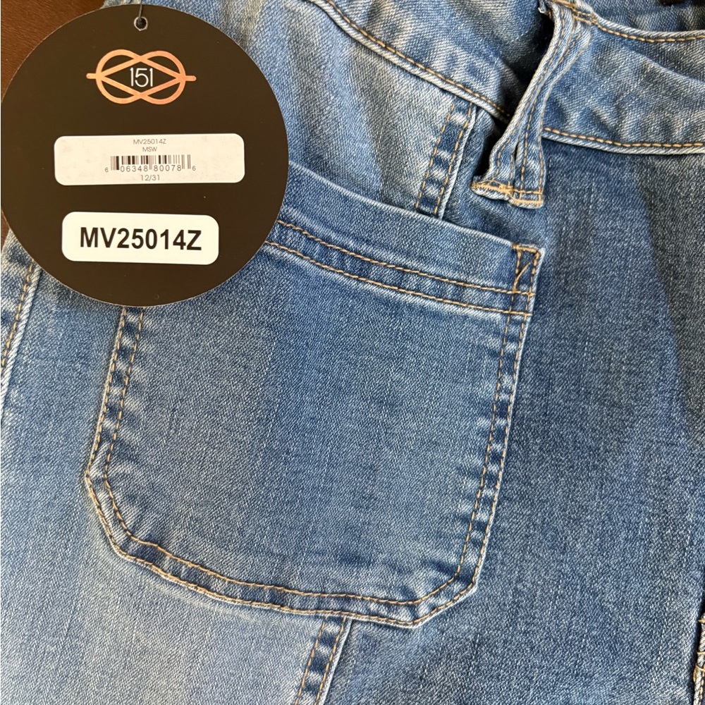 one 5 one Women's Flare Jeans in Blue - Picture 4 of 6